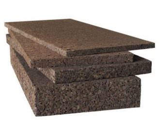 Soundproof cork panels in modern constructions